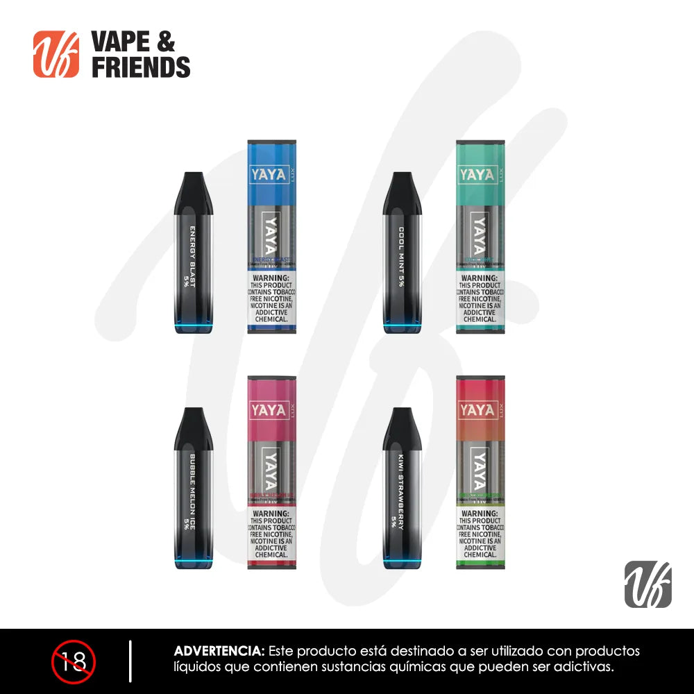 https://vapeandfriends.co/products/yaya-lux-5-4-000-puff-desechable?_pos=1&_sid=c387de850&_ss=r&variant=48632571855150